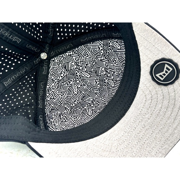Melin Odysea Stacked Hydro Classic Performance Snapback Hat Cap Black Camo Sz Sm - Picture 12 of 16